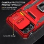 Чохол для телефона Mobile Case Camshield Army Ring Red для Xiaomi Redmi 13C / Poco C65: Матеріал TPU (термополиуретан) и поликарбонат