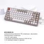 Клавиатура Keychron K2 84 Key Gateron G PRO Red Wireless UA Retro No Led (K2K1_KEYCHRON): Количество клавиш 84