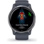 Смарт-часы Garmin Venu 2 Silver Stainless Steel Bezel with Granite Blue Case and Silicone Band (010-02430-00): Интерфейсы подключения Bluetooth , ANT +