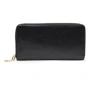 Жіночий гаманець Borsa Leather чорний (V1WLT01-black)