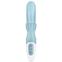 Вибратор-кролик Satisfyer Love Me Blue, гибкий, отросток с тройным кончиком