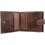 Мужское портмоне DNK Leather коричневое (DNK-01L-BAW-TAN): Формат кошелька Вертикальный