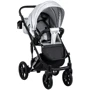 Коляска 2 в 1 Bair Polo (Silver) шкіра 100% 27S срібло (перламутр): Стать дитини Унисекс
