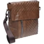 Мужская сумка планшет Borsa Leather коричневая (k1238-1-brown)