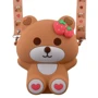 Сумка PRC на плечо Bear Strawberry 12.5*15x5 brown