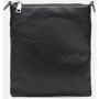 Мужская сумка планшет Borsa Leather черная (K1608-black): Фактура Зернистая, Матовая