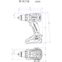 Шуруповерт Metabo BS 18 LT BL (602325860): Диаметр патрона 1.5-13 мм
