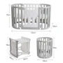 Мультифункциональная кроватка Babyhit HC-818 5 в 1 с овальным матрасом