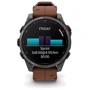 Смарт-часы Garmin Fenix 8 Pro AMOLED 47mm Sapphire Carbon Grey DLC Titanium with Chestnut Leather Band (010-03198-40)