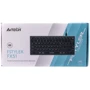 Клавиатура A4Tech FX-51 USB Grey: Дополнительно без цифрового блока, украинская раскладка