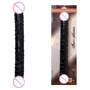 Двойной фаллоимитатор Boss Series: Flexible Double Dong Black, BS6700089