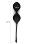 Вагинальные шарики LoveToy iWhizz Luna Kegel Ball Black