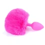 Анальная пробка S с хвостом BOSS of TOYS Boss Series - Silicon PLUG Bunny Tail Pink, BS6400099
