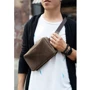 Сумка поясная BlankNote DROPBAG MAXI (орех) - коричневая (BN-BAG-20-o): Фактура Матовая, Гладкая