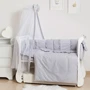 Постельный комплект 8 эл. Twins Romantic Spring collection 4024-TR-10, grey, серый