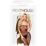 Бодистокинг с чулками и геометрическим рисунком Penthouse - Firecracker Black XL