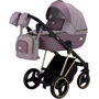 Коляска 2 в 1 Adamex Mimi Polar (Gold) Y811 сиреневый - сиреневый кожа (выдавленная точка) (623381)