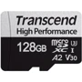 Карта памяти Transcend 128GB microSDXC Class 10 UHS-I U3 V30 A2 High Performance + adapter (TS128GUSD350V): Тип карты MicroSDXC