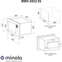 Встраиваемая микроволновая печь Minola BWO 2022 SS фото 15