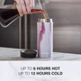Термокружка Contigo Huron Couture Snapseal 473 мл Twilight Shell: Материал корпуса Сталь