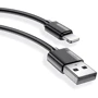 Кабель T-PHOX USB Cable to Lightning Nets 30cm Black (T-L801 Black): Довжина 0,3 м