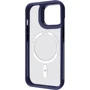 Чехол для iPhone Proove Clear Essence Case with Magnetic Ring Midnight Blue for iPhone 15 Pro Max: Цвет синий
