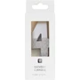 Сервировка стола Свечка-номер 4 Talking Tables Серебрянного цвета 1 шт (BDAY-CANDLE-SLV-4) фото 1