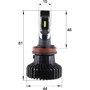 LED лампы Sho-Me F2 H11 30W: Цветовая температура, K 6500