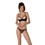 Комплект Passion MARINA SET WITH OPEN BRA black XXL/XXXL