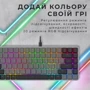 Клавиатура GamePro MK141R Red Switch Low Profile Dark Gray RGB: Тип клавиатуры игровая