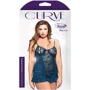 Короткая комбинация и стринги Fantasy Lingerie, XL/XXL (B-P104 TEAL)