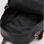 Женский рюкзак Monsen черный (C1MM664bl-black): Фактура Плетеная, Матовая, Тиснение