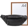 Мужская поясная сумка Vito Torelli черная (VT-6585-black): Тип ручки Без ручки, Поясной ремень