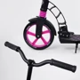 Самокат двухколесный Best Scooter с PU колесами, 1 амортизатором Black/Pink (99665): Тип тормоза ножной