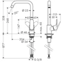 Змішувач HANSGROHE FOCUS M41 260 чорний матовий (31820670): Призначення Для кухні