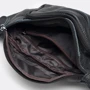 Мужская поясная сумка Borsa Leather черная (Leather K101-black): Пол Мужской