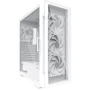 Корпус Zalman I3 Neo TG White (I3NEOTGWHITE): Материал передней панели пластик и закаленное стекло