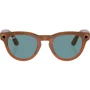 Смарт-окуляри Ray-Ban Meta Headliner Shiny Caramel Transparent Frame/Teal Blue Lenses size M (RW4009 670680 50-23)