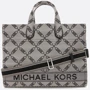 Сумка жіноча Michael Kors Gigi Large Empire Logo Jacquard Tote Bag чорна (30S3S3GT3J006)