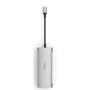 Адаптер WIWU Adapter Alpha 731HP USB-C to USB-C+3xUSB3.0+HDMI+USB-C+SD+TF Card Grey : Колір сірий