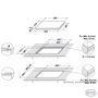 Варочная поверхность электрическая Whirlpool SMC 604 F/BT: Расположение панели спереди