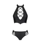 Комплект из эко-кожи Nancy Bikini black 6XL/7XL - Passion