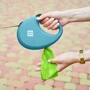 Повідець-рулетка для собак WAUDOG R-leash з контейнером для пакетів M блакитний до 20 кг 5 м (26282) фото 11