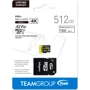 Карта памяти Team 512GB microSDXC UHS-I U3 A2 V30 PRO+ + adapter (TPPMSDX512GIA2V3003): Объем 512 ГБ