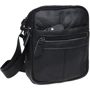 Чоловіча сумка через плече Keizer чорна (K11816-black): Матеріал Натуральна шкіра