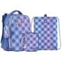 Набір Kite 531M Purple Chequer рюкзак + пенал + сумка для взуття (SET_K24-531M-2)