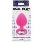 Анальная пробка Toy Joy Large Diamond Booty Jewel (розовая)