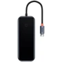 Адаптер Baseus Adapter AcmeJoy USB-C to HDMI+2xUSB3.0+USB2.0+Type-C PD Dark Grey (WKJZ010213)