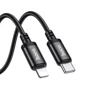 Кабель Hoco Cable USB-C to Lightning X91 Radiance 20W 3m Black: Длина 3 м