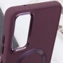 Чехол для телефонов TPU Case Bonbon Metal Style with MagSafe Plum for Samsung A556 Galaxy A55: Цвет бордовый